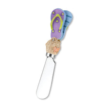 Load image into Gallery viewer, Mr. Spreader 4-Piece Beach Sandals Resin Cheese Spreader, Assorted
