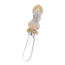 Load image into Gallery viewer, Mr. Spreader 4-Piece Shells on Beach Resin Cheese Spreader, Assorted