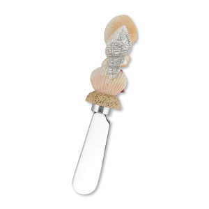 Mr. Spreader 4-Piece Shells on Beach Resin Cheese Spreader, Assorted