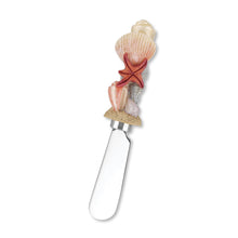 Load image into Gallery viewer, Mr. Spreader 4-Piece Shells on Beach Resin Cheese Spreader, Assorted