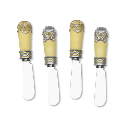 Mr. Spreader 4-Piece Kira Resin Cheese Spreader, Assorted