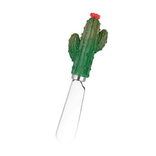 Load image into Gallery viewer, Mr. Spreader 4-Piece Cactus with Flower Resin Cheese Spreader, Assorted