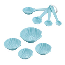 Load image into Gallery viewer, Gourmet Art Shell Measuring Cups and Spoons Set