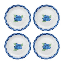 Load image into Gallery viewer, Gourmet Art 4-Piece Blueberry Melamine 6&quot; Plate