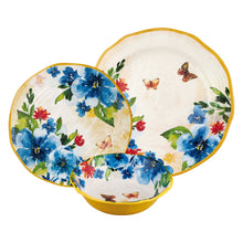 Load image into Gallery viewer, Gourmet Art 12-Piece Butterfly Melamine Dinnerware Set