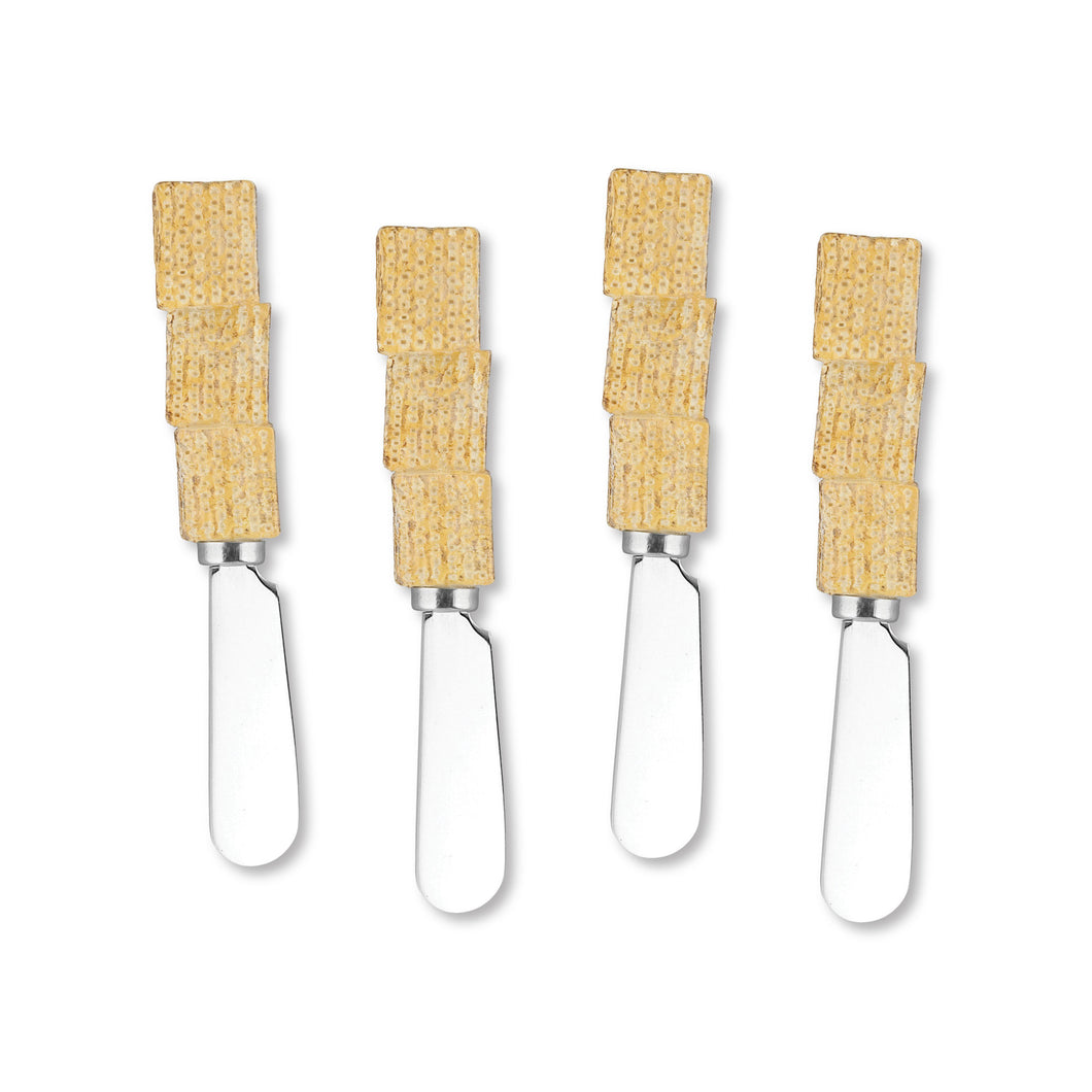 Mr. Spreader 4-Piece Matzo Resin Cheese Spreader