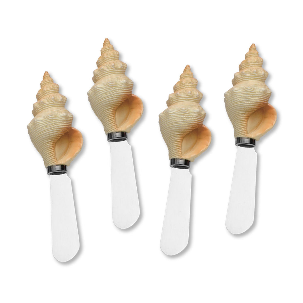 Mr. Spreader 4-Piece Horse Conch Resin Cheese Spreader
