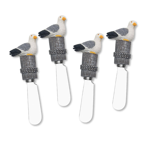 Mr. Spreader 4-Piece Seagull Resin Cheese Spreader