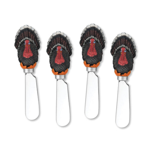 Mr. Spreader 4-Piece Turkey Resin Cheese Spreader