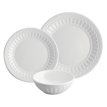 Load image into Gallery viewer, Gourmet Art 12-Piece Chateau Melamine Dinnerware Set, White