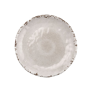 Gourmet Art 4-Piece Crackle Melamine 6" Plate, Cream