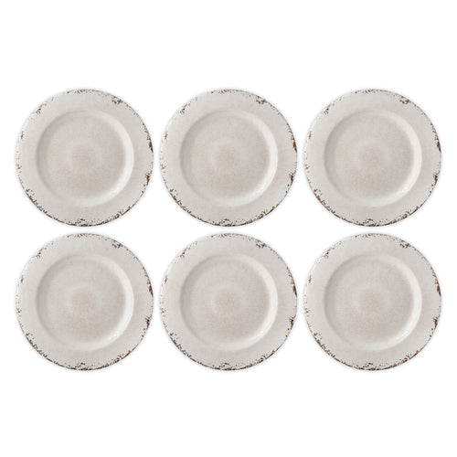 Gourmet Art 6-Piece Crackle Melamine 11