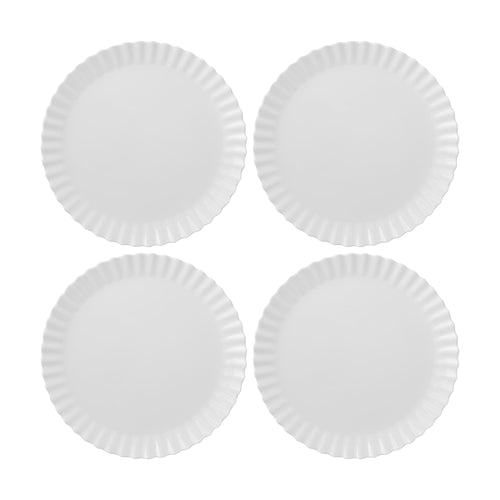 Gourmet Art 4-Piece Ruffle Melamine 6 3/4