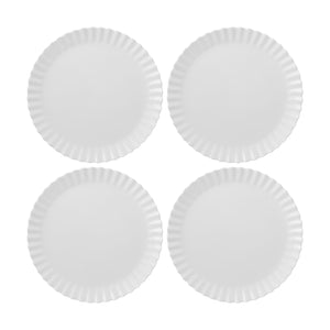 Gourmet Art 4-Piece Ruffle Melamine 6 3/4" Plate