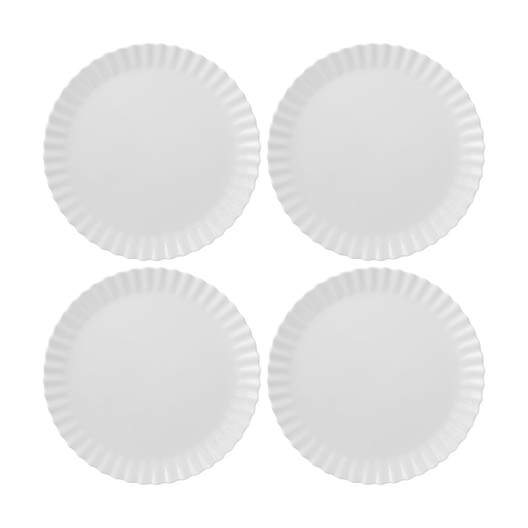 Gourmet Art 4-Piece Ruffle Melamine 6 3/4
