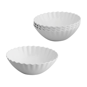 Gourmet Art 6-Piece Ruffle Melamine 7 1/2" Bowl