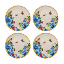Load image into Gallery viewer, Gourmet Art 4-Piece Butterfly Melamine 6&quot; Plate