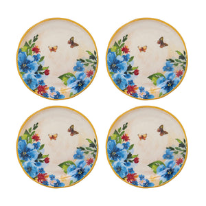 Gourmet Art 4-Piece Butterfly Melamine 6" Plate