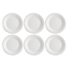 Load image into Gallery viewer, Gourmet Art 6-Piece Chateau Melamine 9&quot; Plate, White