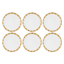 Load image into Gallery viewer, Gourmet Art 6-Piece Bamboo Melamine 9&quot; Plate