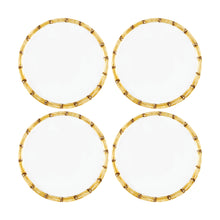 Load image into Gallery viewer, Gourmet Art 4-Piece Bamboo Melamine 6&quot; Plate