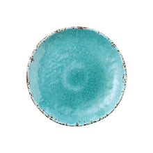 Load image into Gallery viewer, Gourmet Art 4-Piece Crackle Melamine 6&quot; Plate, Turquoise