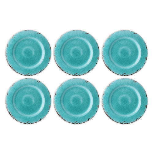 Gourmet Art 6-Piece Crackle Melamine 11