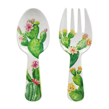 Load image into Gallery viewer, Gourmet Art 2-Piece Cactus Melamine Salad Server