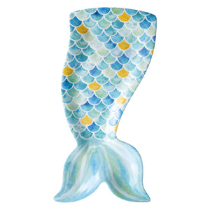 Gourmet Art Mermaid Melamine 17 1/8" Platter