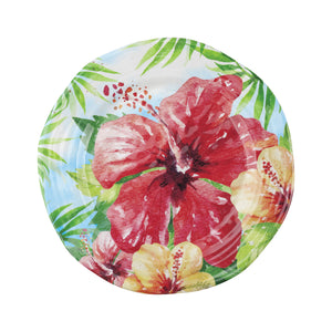 Gourmet Art 6-Piece Hibiscus Melamine 9" Plate