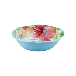 Gourmet Art 6-Piece Hibiscus Melamine 7 1/2" Bowl