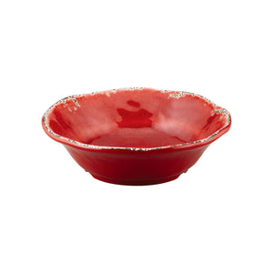 Gourmet Art 6-Piece Crackle Melamine 7" Bowl, Red