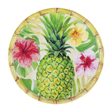 Load image into Gallery viewer, Gourmet Art 4-Piece Bamboo Pineapple Melamine 6&quot; Plate