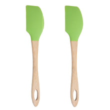Load image into Gallery viewer, Gourmet Art 2-Piece Silicone Large Spatula, Green