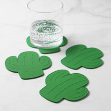 Load image into Gallery viewer, Gourmet Art 4-Piece Cactus Silicone Coaster