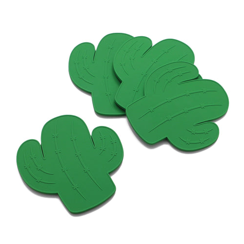 Gourmet Art 4-Piece Cactus Silicone Coaster