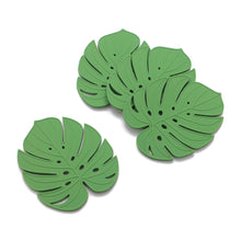 Load image into Gallery viewer, Gourmet Art 4-Piece Monstera Silicone Coaster