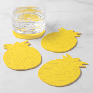 Gourmet Art 4-Piece Pineapple Silicone Coaster