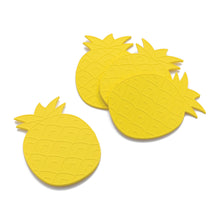 Load image into Gallery viewer, Gourmet Art 4-Piece Pineapple Silicone Coaster