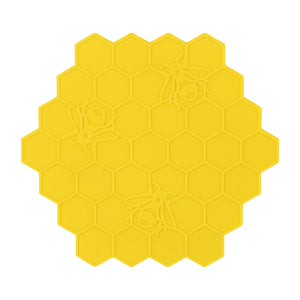 Gourmet Art 4-Piece Beehive Silicone Coaster