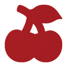 Load image into Gallery viewer, Gourmet Art 4-Piece Cherry Silicone Coaster