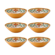 Load image into Gallery viewer, Gourmet Art 6-Piece Tuscany Melamine 8&quot; Dinner Bowl