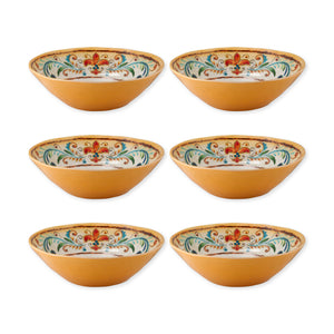Gourmet Art 6-Piece Tuscany Melamine 8" Dinner Bowl