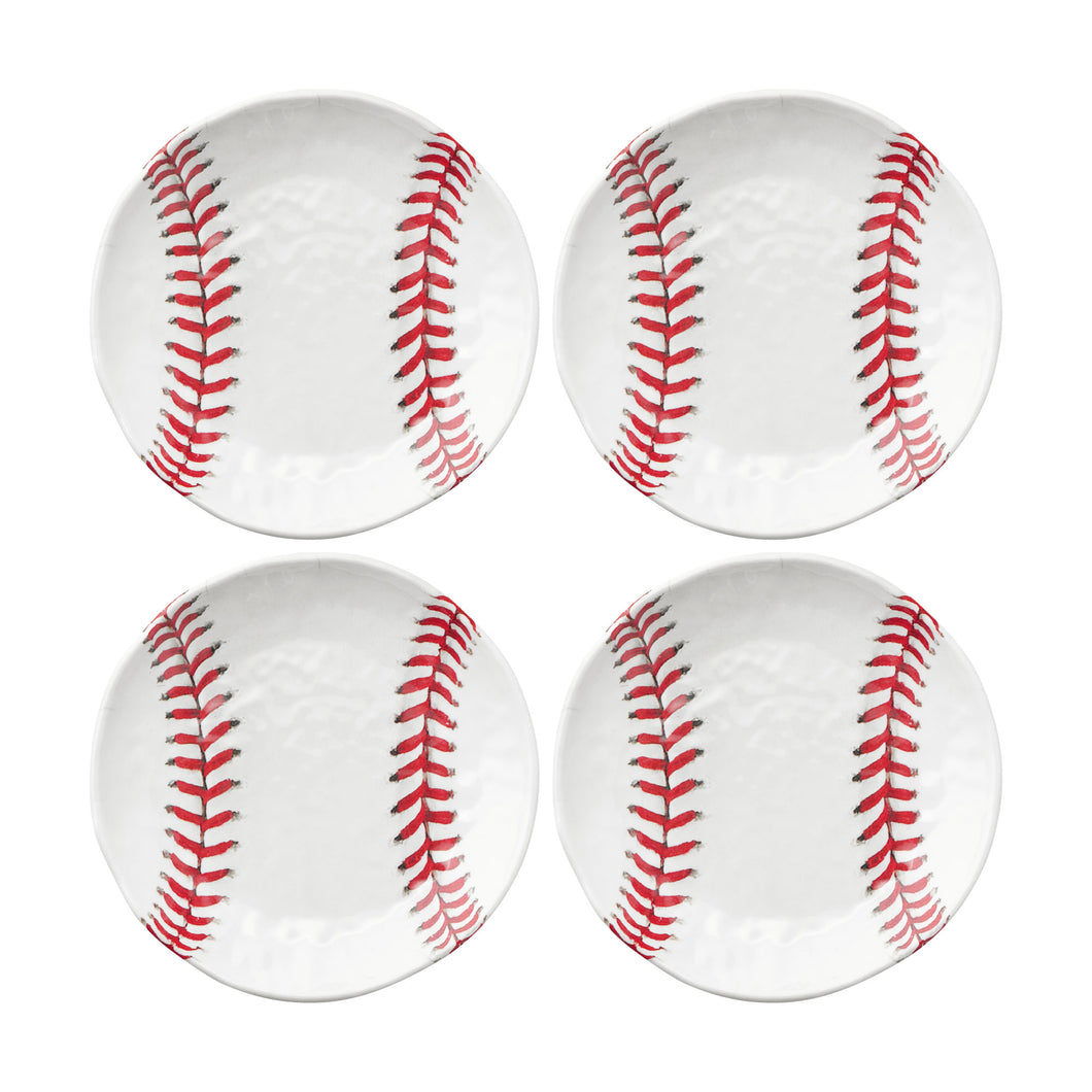 Gourmet Art 4-Piece Baseball Melamine 6