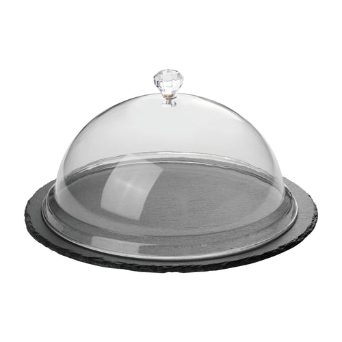 Gourmet Art Nature Slate Cheese Dome