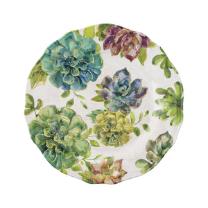 Gourmet Art 16-Piece Succulents Melamine Dinnerware Set