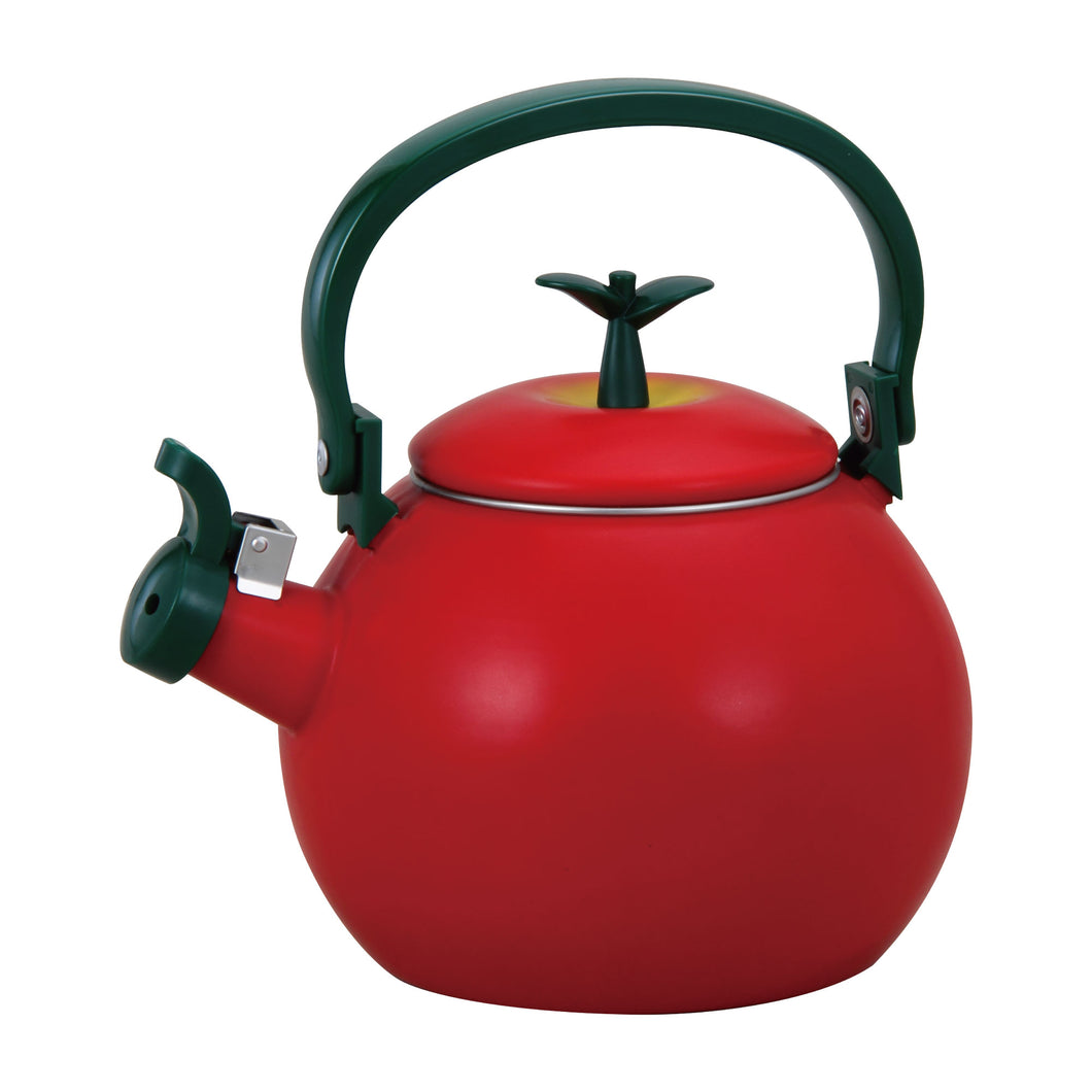 Gourmet Art Apple Enamel-on-Steel Whistling Kettle
