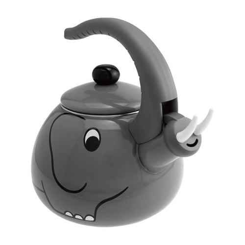 Gourmet Art Elephant Enamel-on-Steel Whistling Kettle