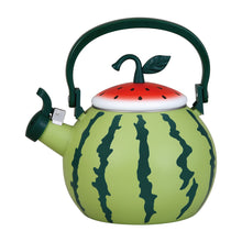 Load image into Gallery viewer, Gourmet Art Watermelon Enamel-on-Steel Whistling Kettle