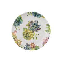 Load image into Gallery viewer, Gourmet Art 4-Piece Succulents Melamine 6&quot; Plate
